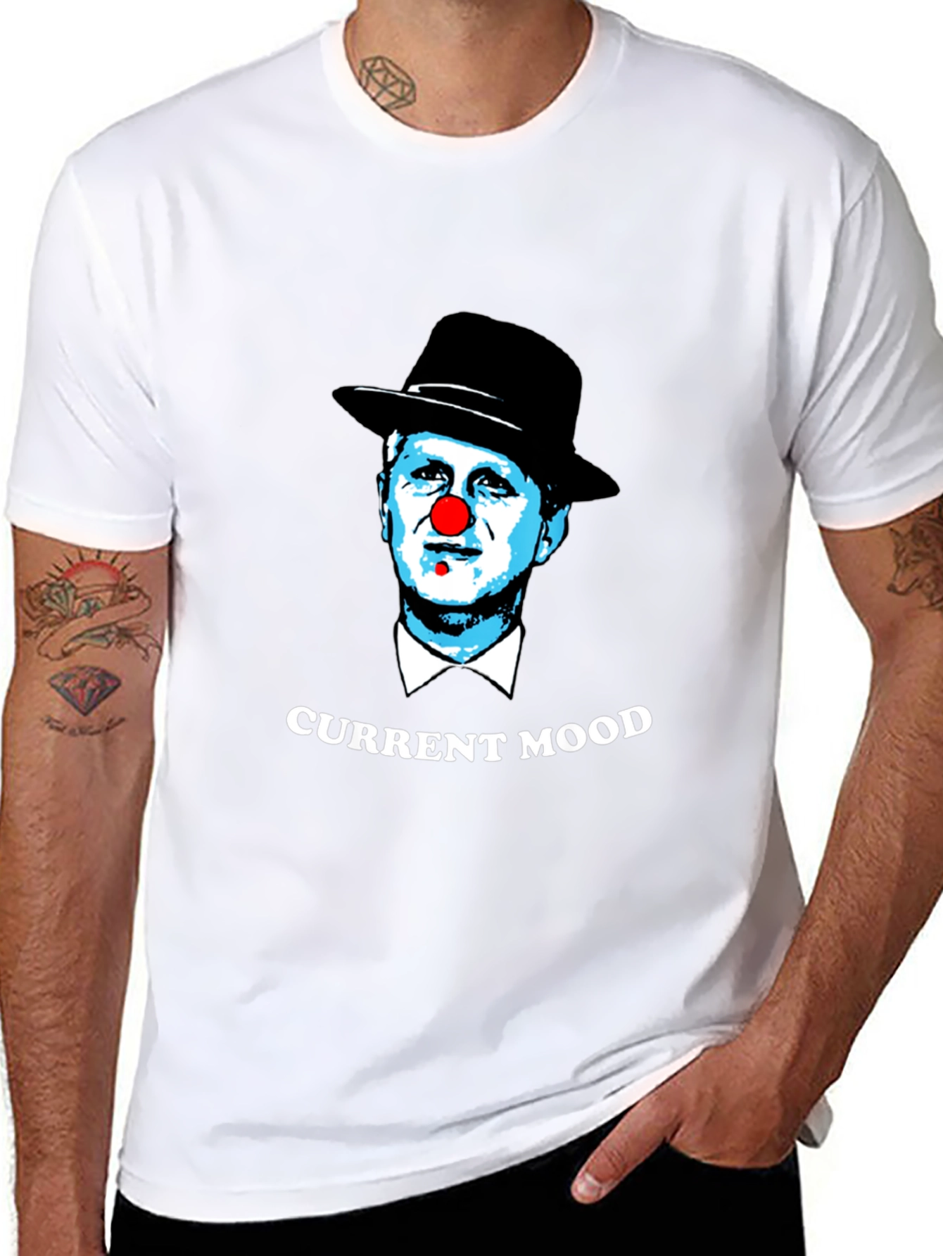Current Mood Clown Graphic T-Shirt