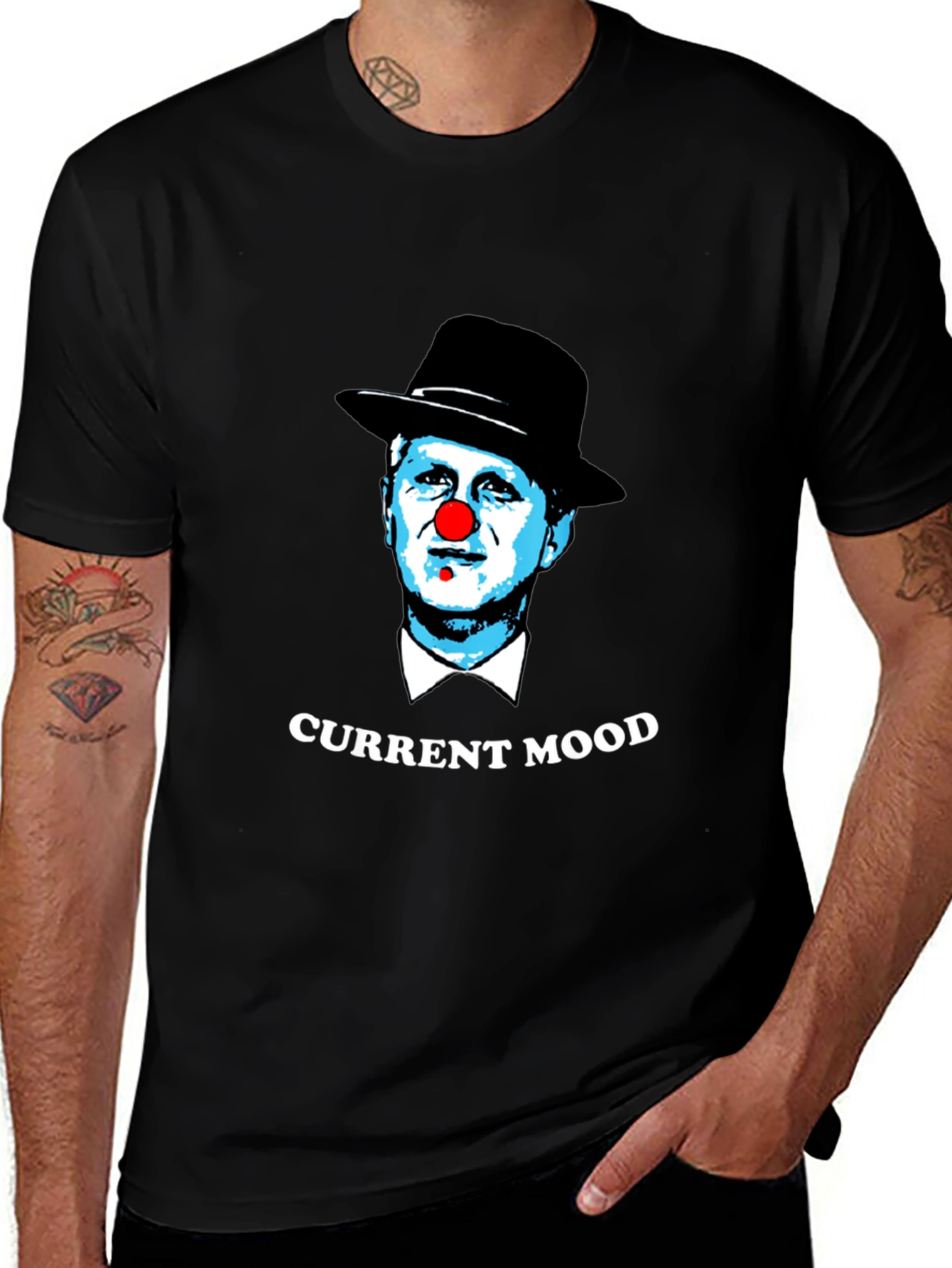 Current Mood Clown Graphic T-Shirt
