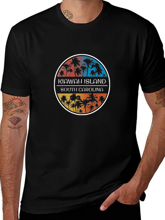 Kiawah Island South Carolina Palm Tree T-Shirt