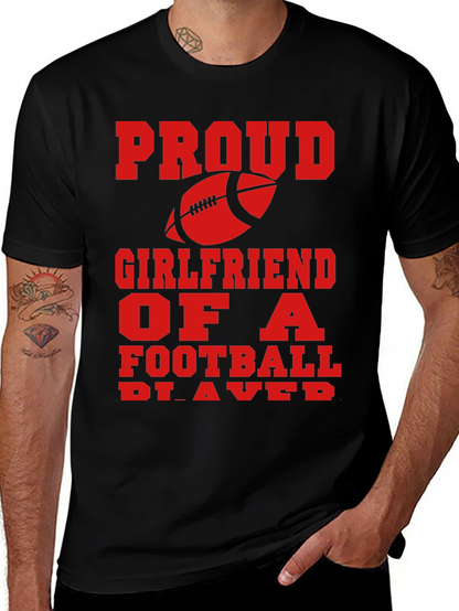 Proud Football Girlfriend Graphic Tee