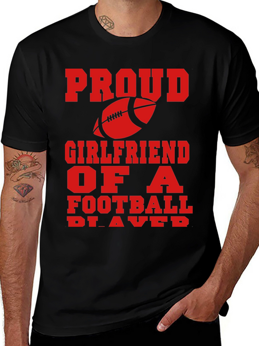 Proud Football Girlfriend Graphic Tee