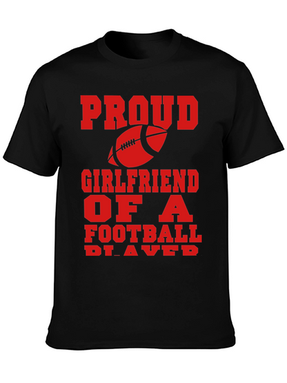 Proud Football Girlfriend Graphic Tee