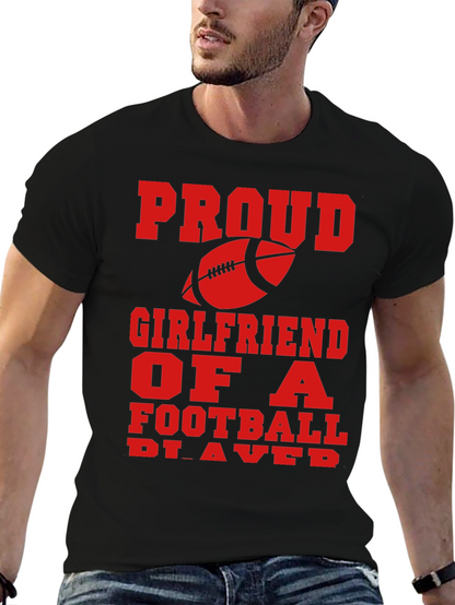 Proud Football Girlfriend Graphic Tee