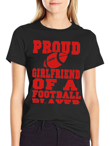 Proud Football Girlfriend Graphic Tee