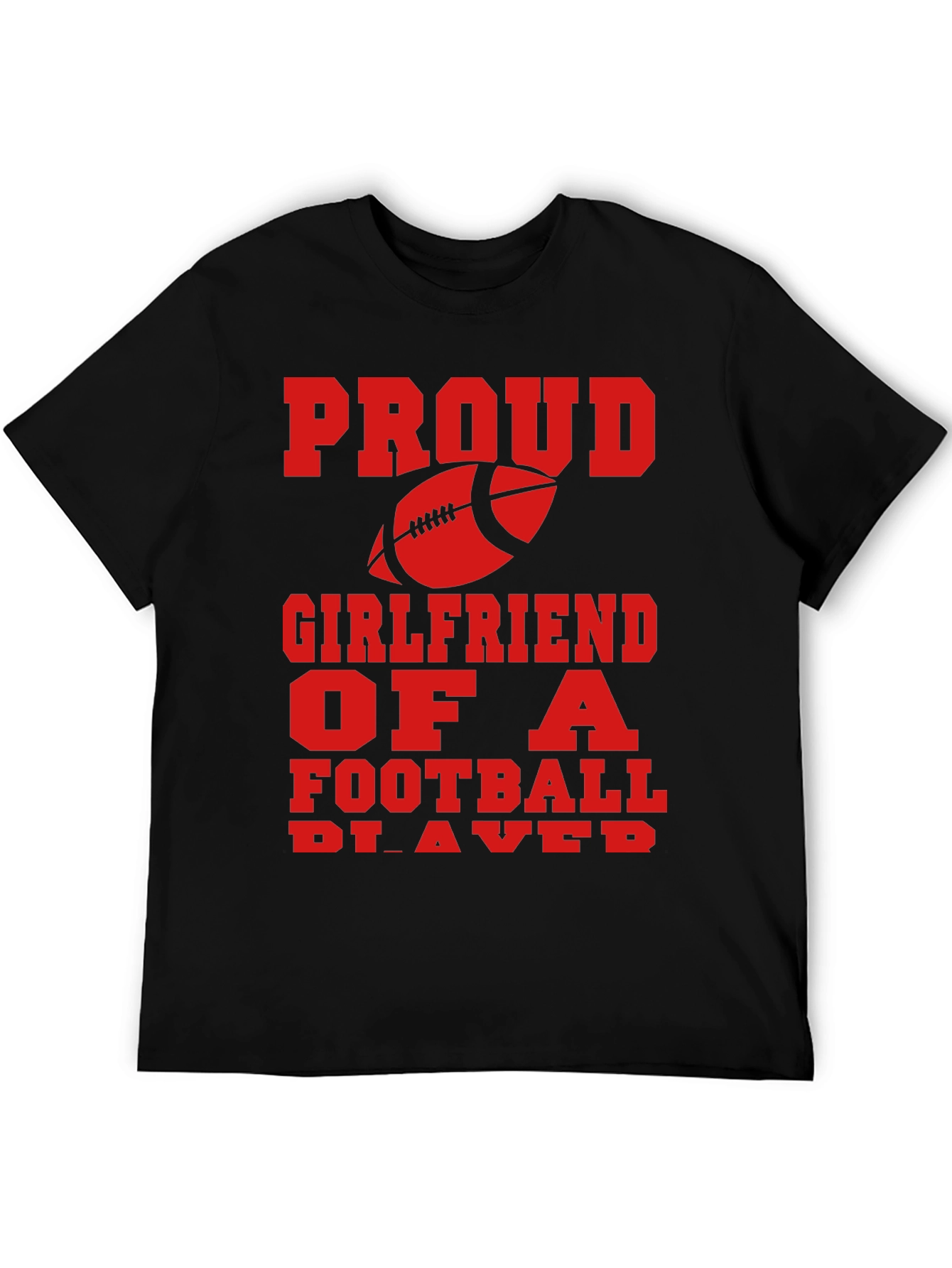 Proud Football Girlfriend Graphic Tee