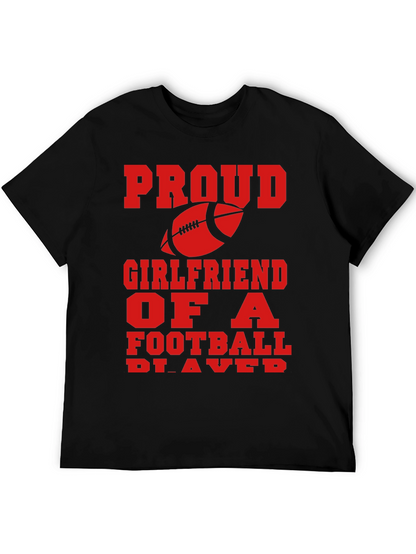 Proud Football Girlfriend Graphic Tee