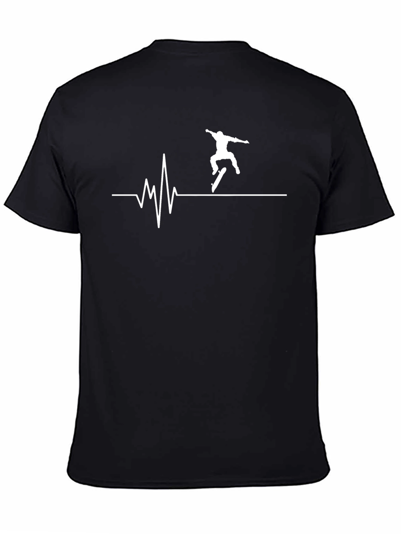 Skateboarding Heartbeat Tee - Extreme Sports T-Shirt