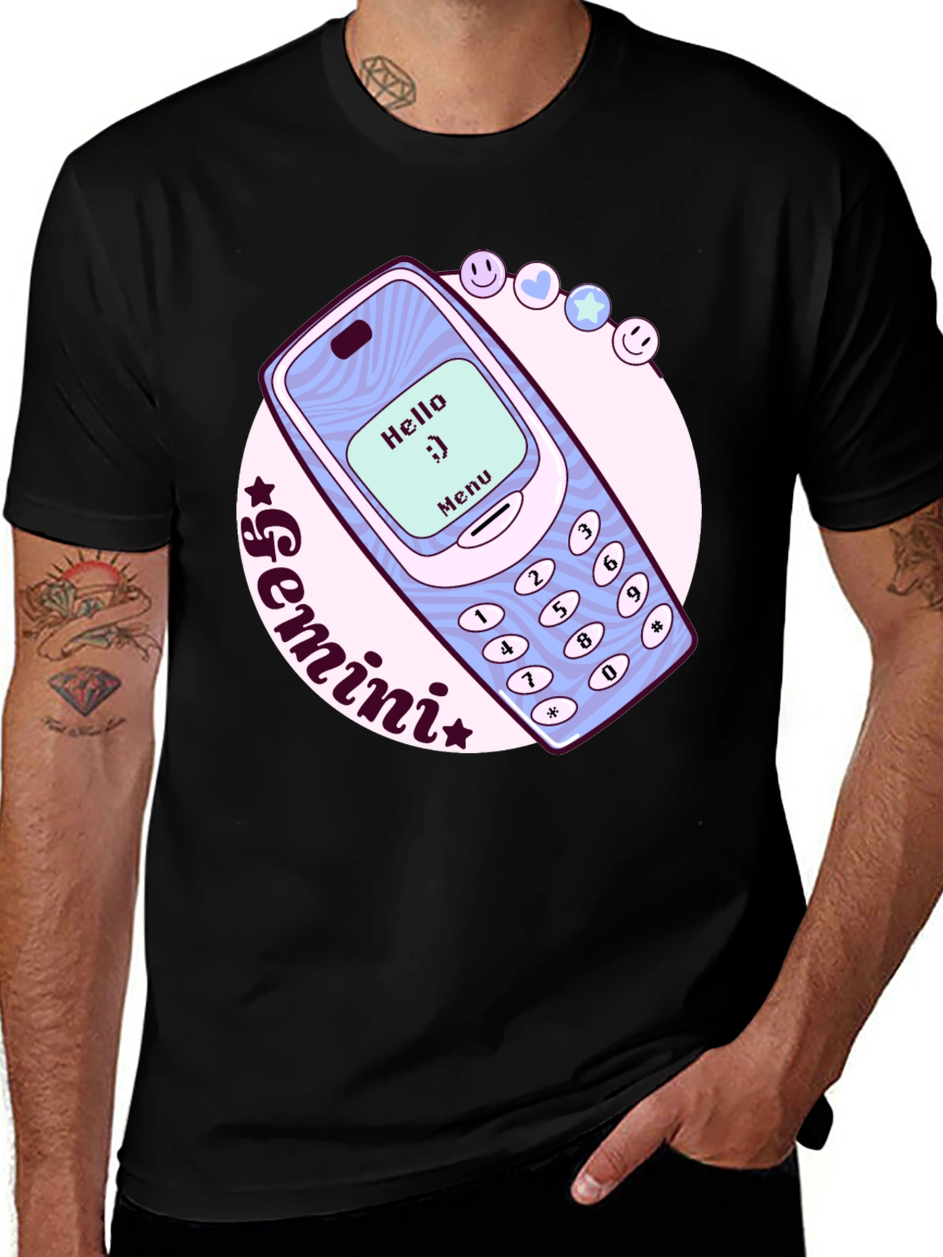 Gemini Zodiac Nokia Cell Phone T-Shirt
