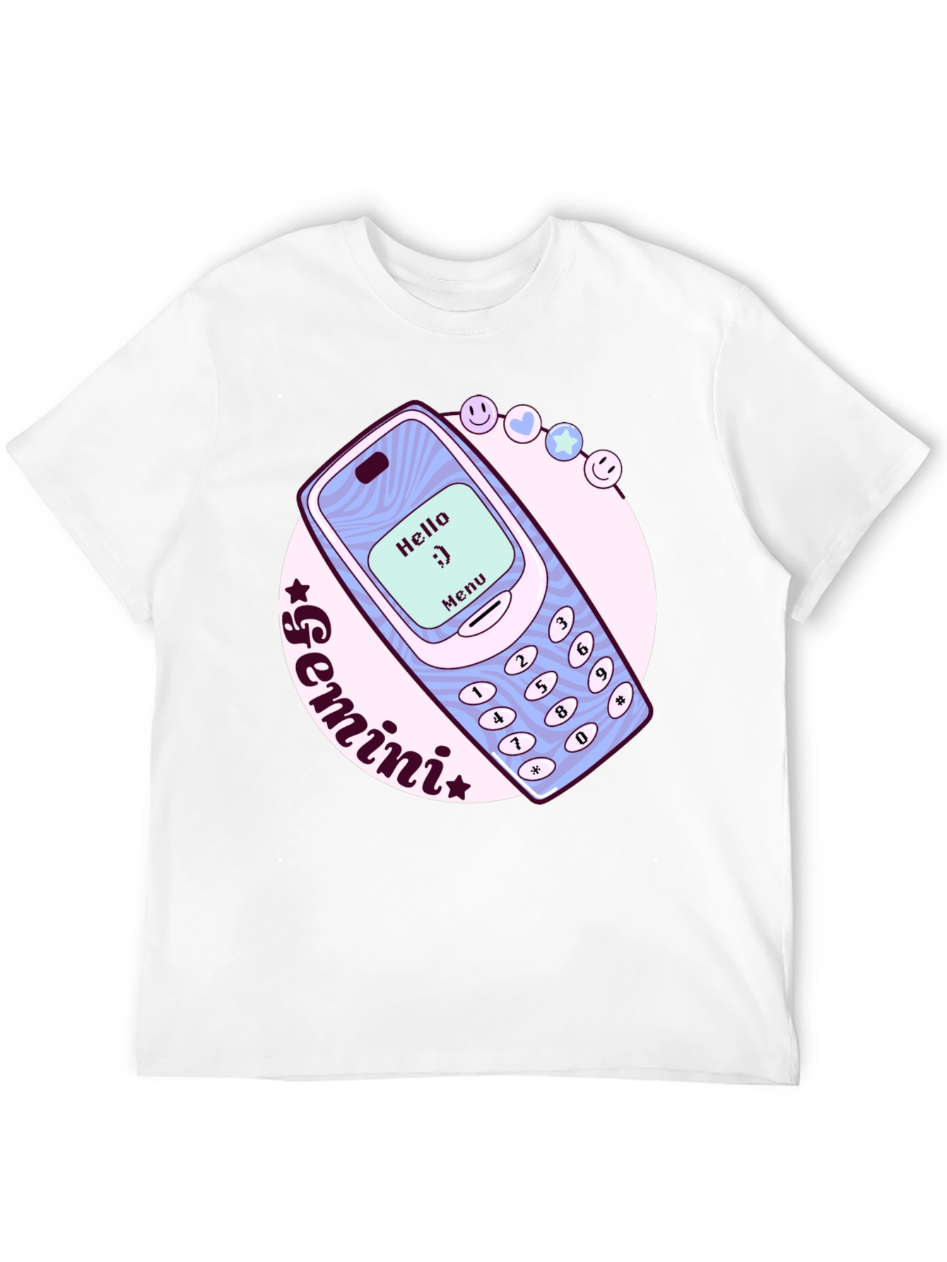 Gemini Zodiac Nokia Cell Phone T-Shirt