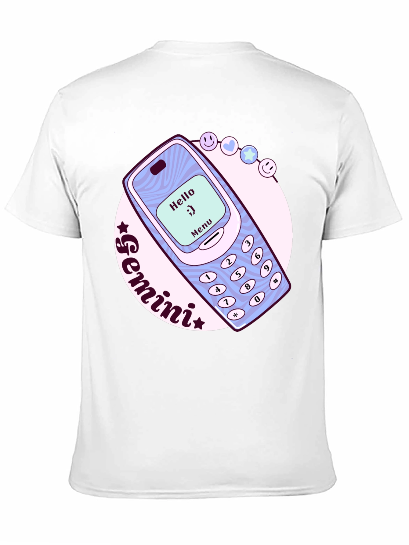Gemini Zodiac Nokia Cell Phone T-Shirt