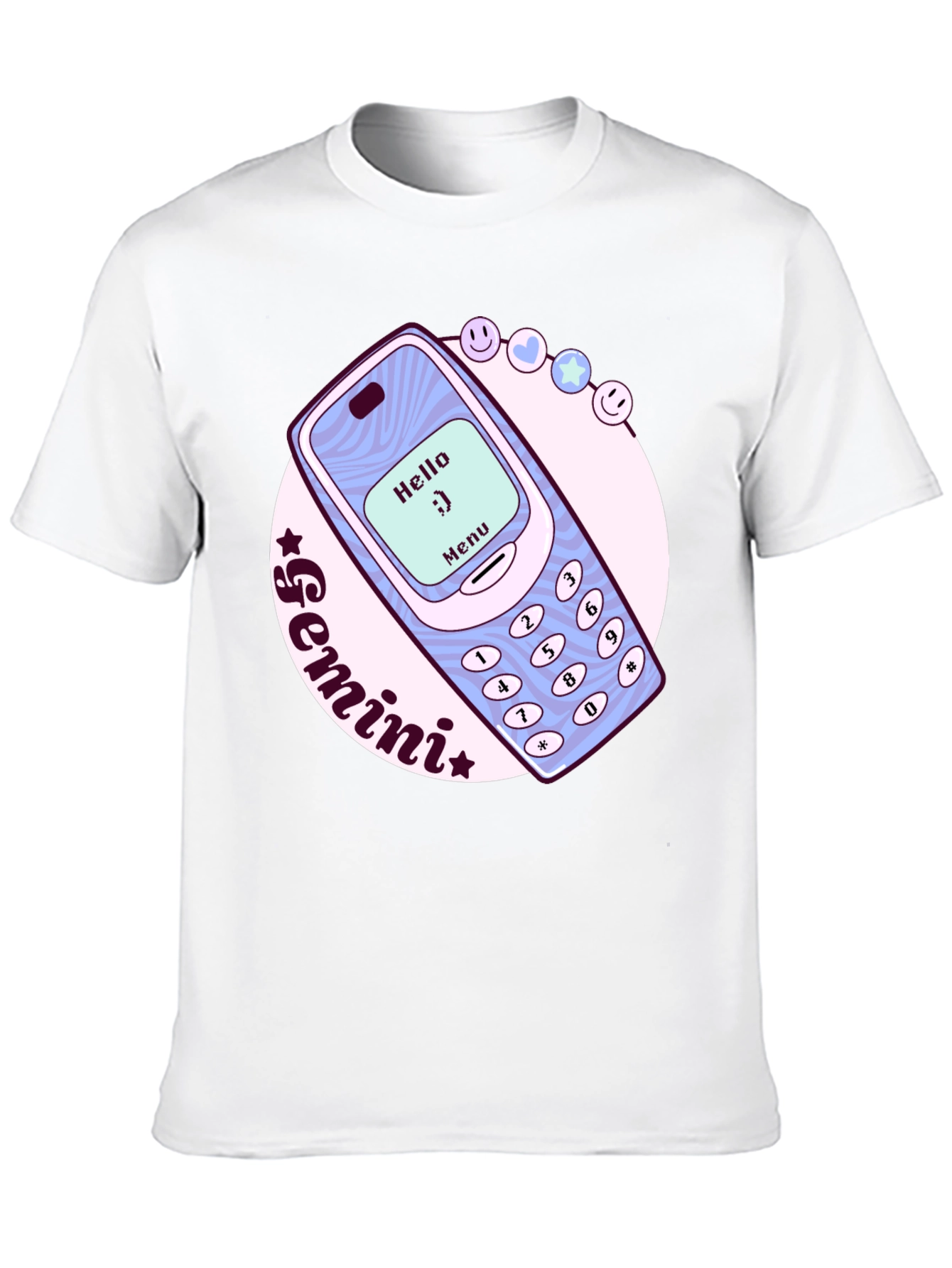 Gemini Zodiac Nokia Cell Phone T-Shirt