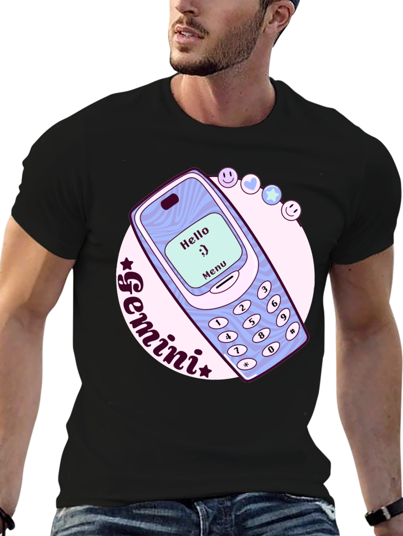 Gemini Zodiac Nokia Cell Phone T-Shirt