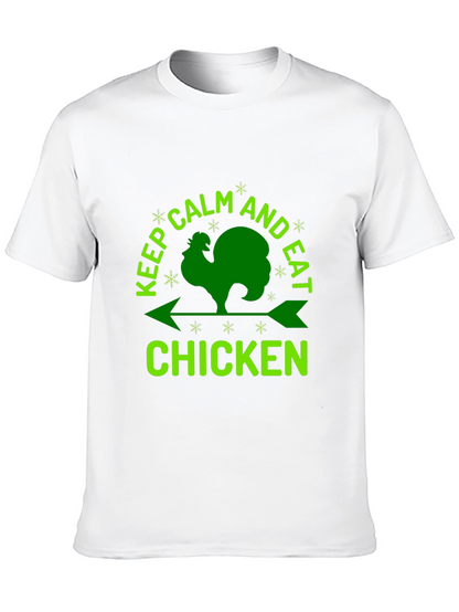 Keep Calm & Eat Chicken Graphic Tee