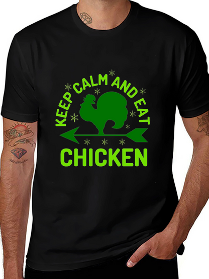 Keep Calm & Eat Chicken Graphic Tee