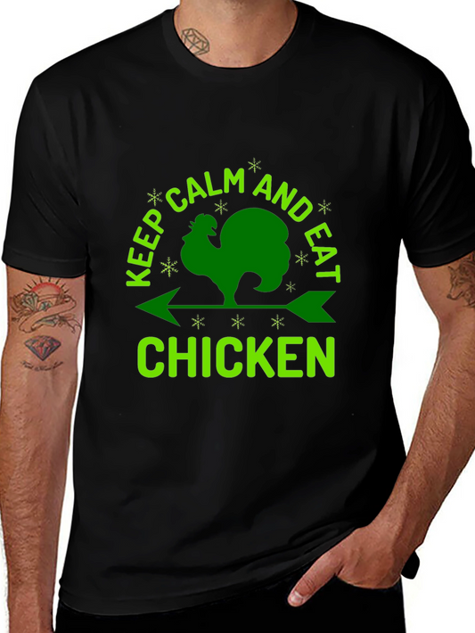 Keep Calm & Eat Chicken Graphic Tee