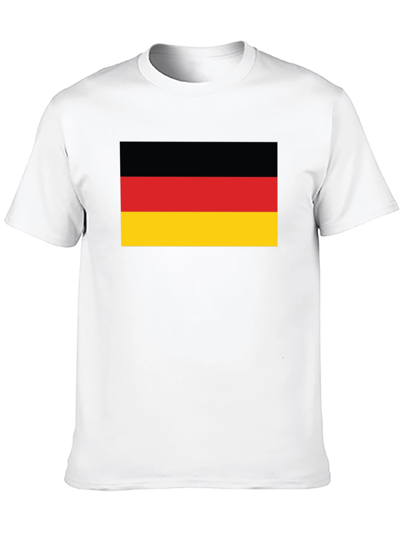 Germany Flag Graphic Tee - Black Cotton T-Shirt