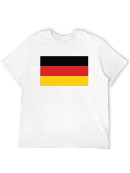 Germany Flag Graphic Tee - Black Cotton T-Shirt