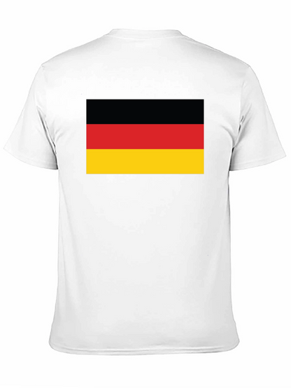 Germany Flag Graphic Tee - Black Cotton T-Shirt