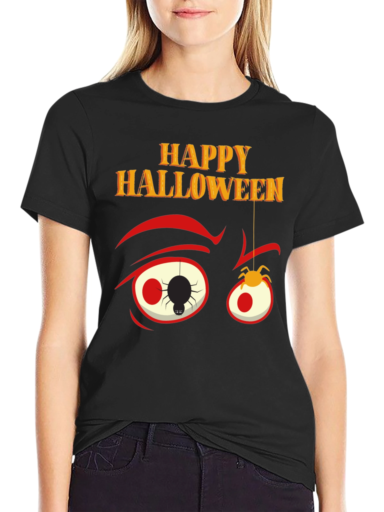 Happy Halloween Spider Eye T-Shirt