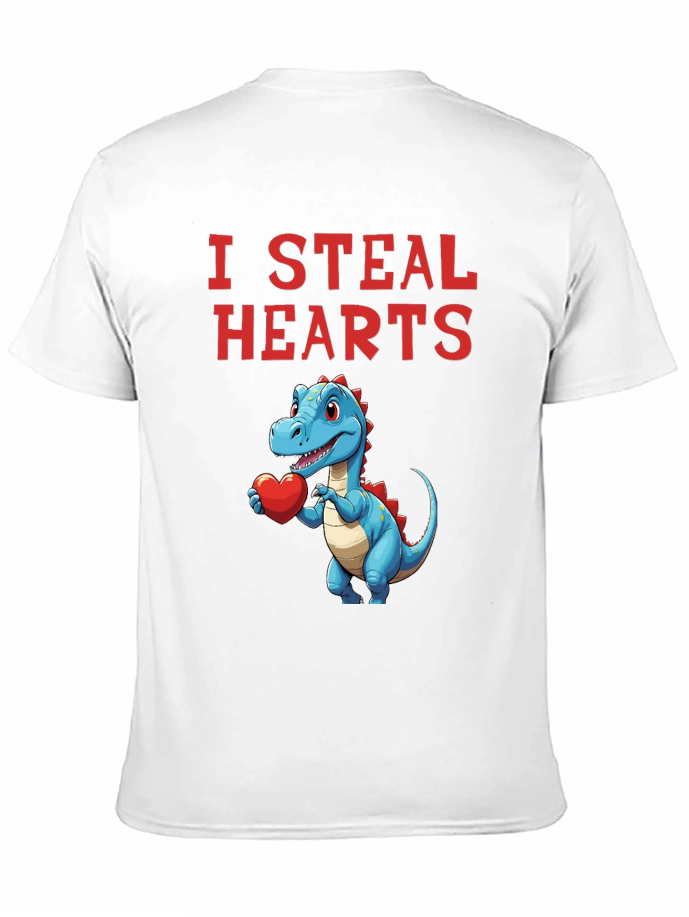 I Steal Hearts Dinosaur Valentines Day T-Shirt