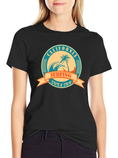 California Surfing Graphic T-Shirt - Sun & Fun