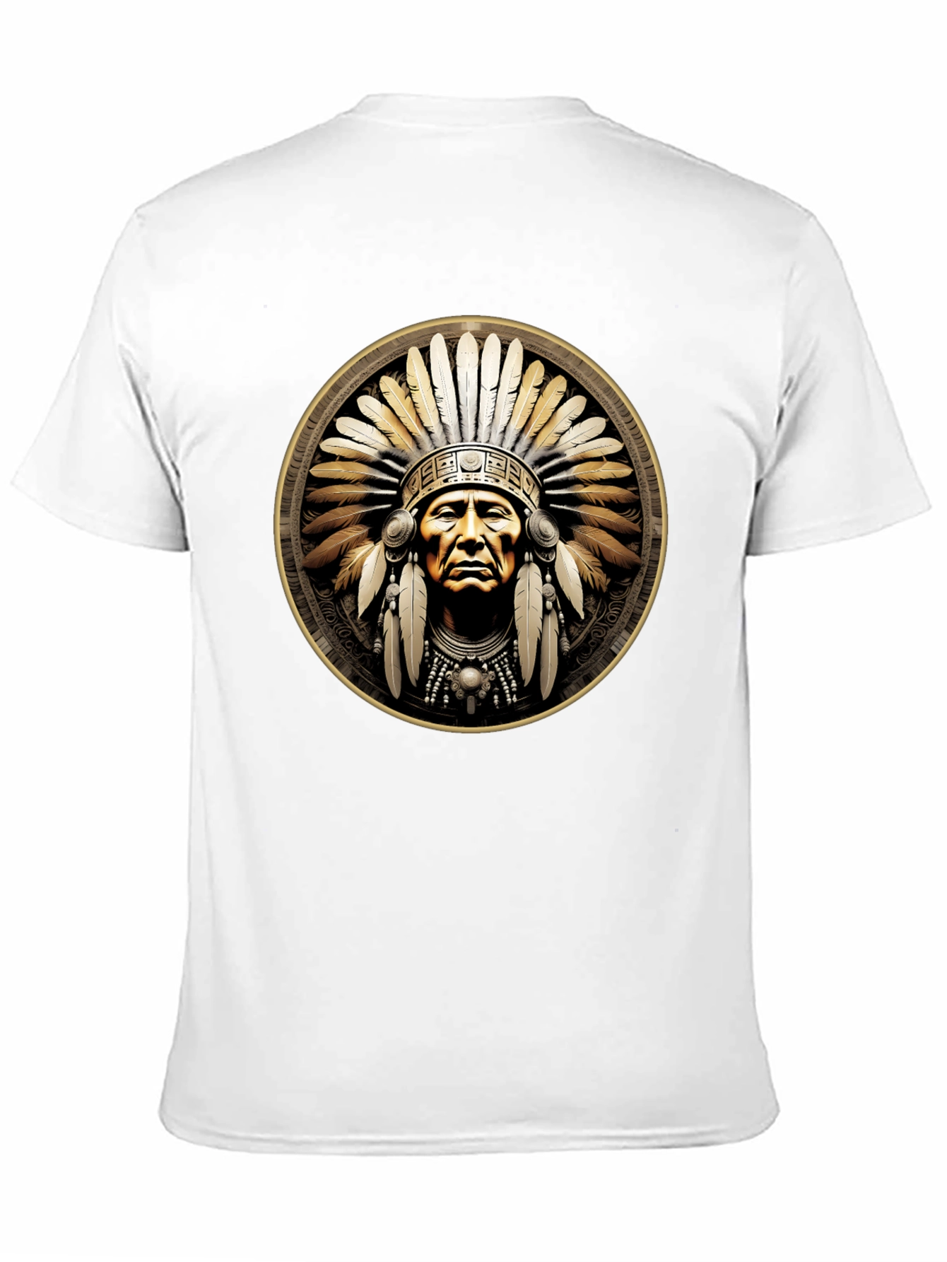 Native American Chief Graphic T-Shirt