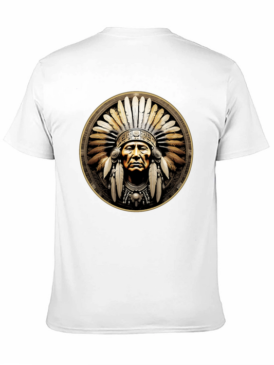 Native American Chief Graphic T-Shirt