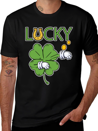 Lucky Clover Graphic T-Shirt - St. Patricks Day Tee