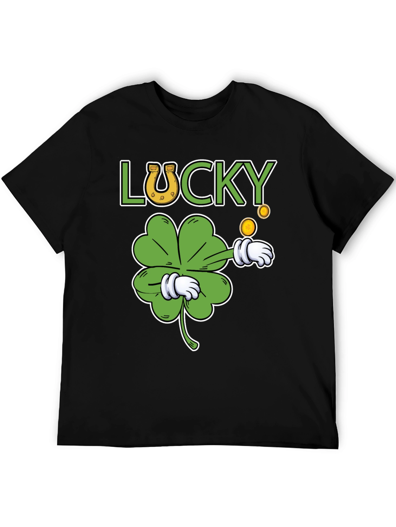 Lucky Clover Graphic T-Shirt - St. Patricks Day Tee