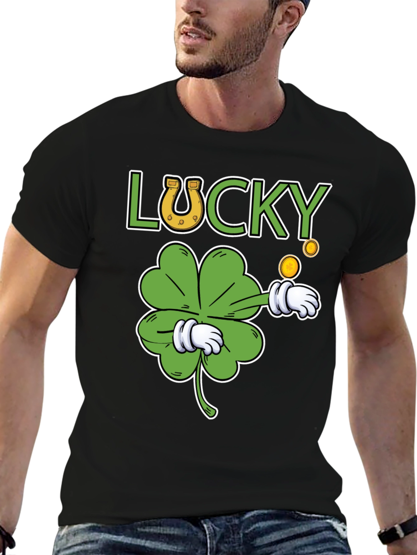 Lucky Clover Graphic T-Shirt - St. Patricks Day Tee