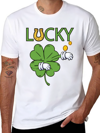Lucky Clover Graphic T-Shirt - St. Patricks Day Tee