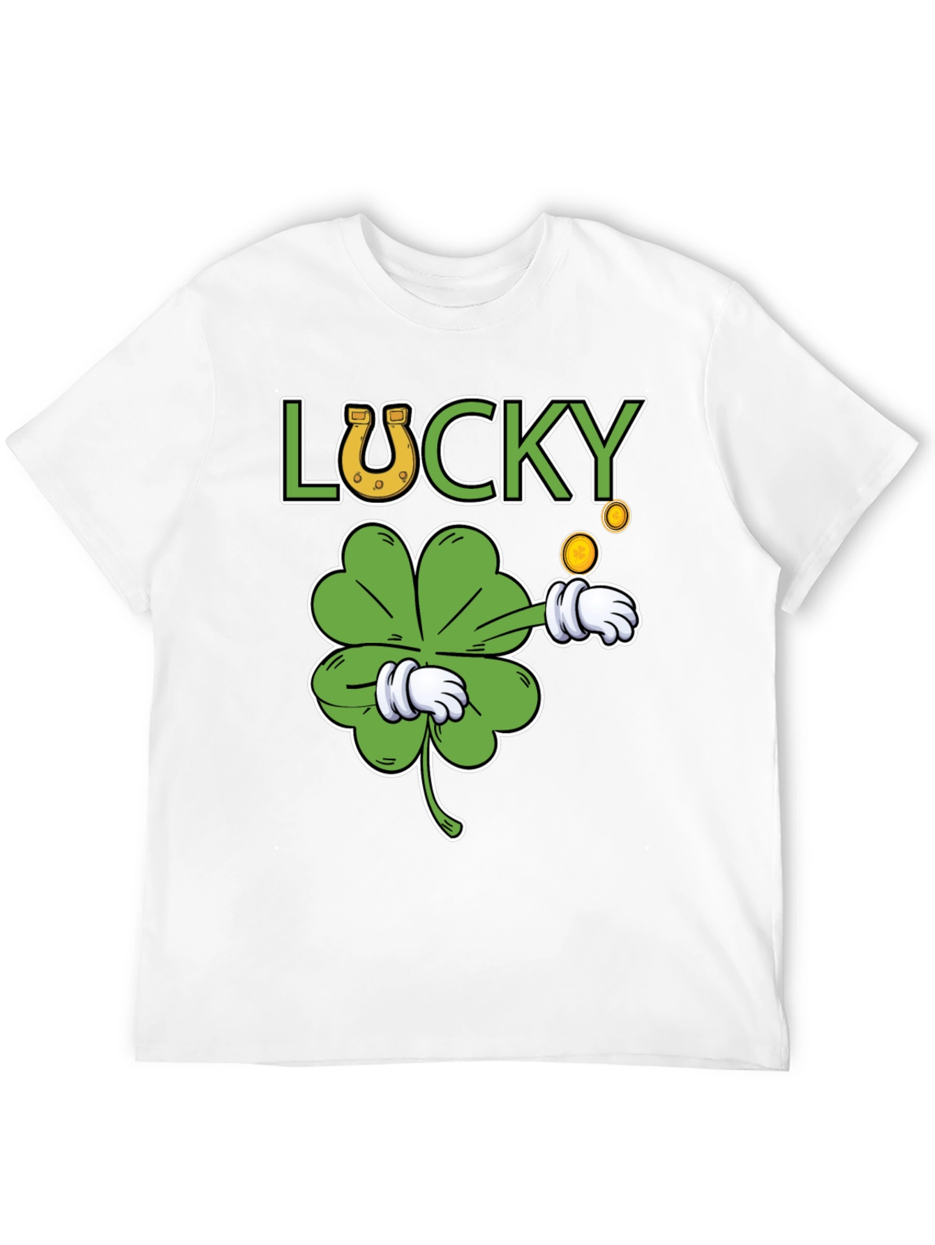 Lucky Clover Graphic T-Shirt - St. Patricks Day Tee