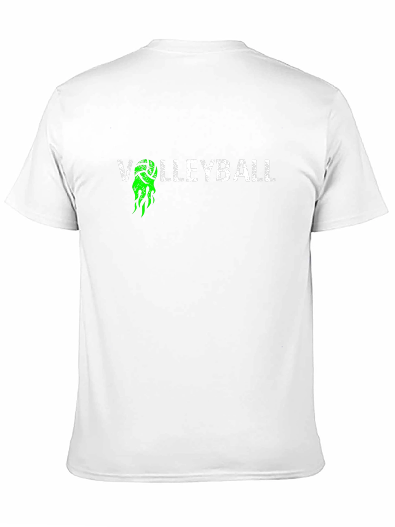 Volleyball Graphic Tee - Black Cotton T-Shirt