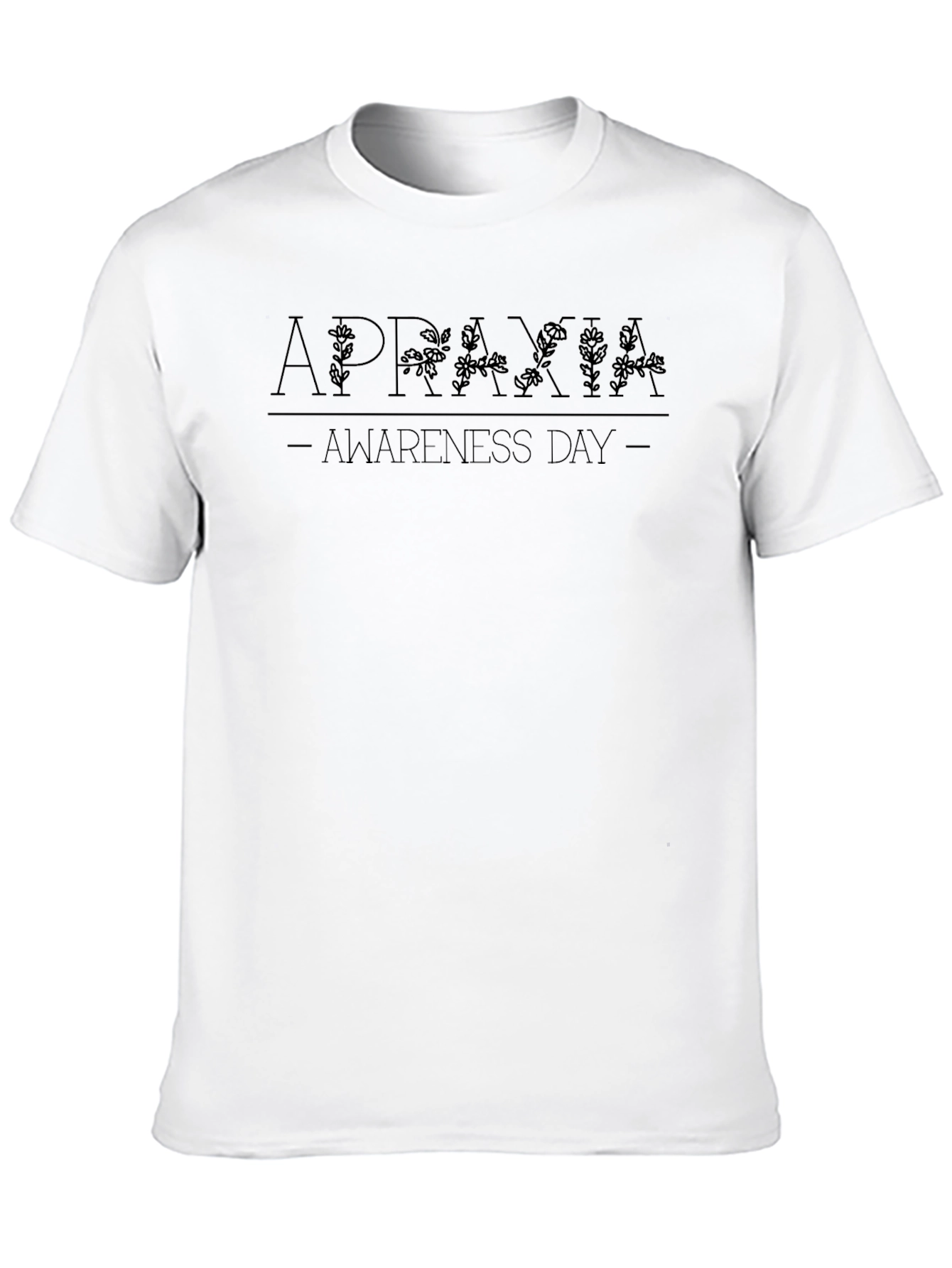 Apraxia Awareness Day Black T-Shirt