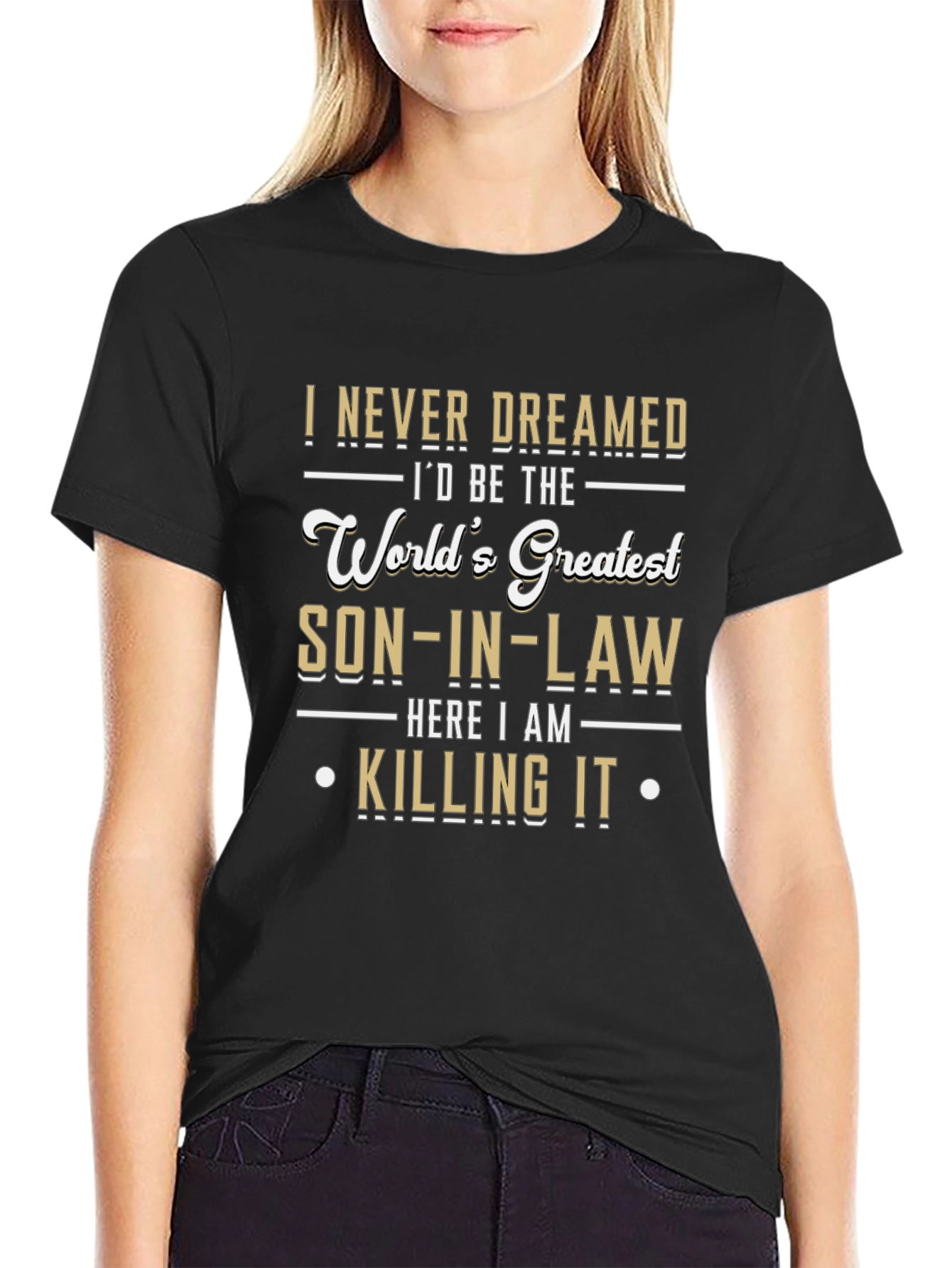 Worlds Greatest Son-in-Law Novelty Graphic T-Shirt