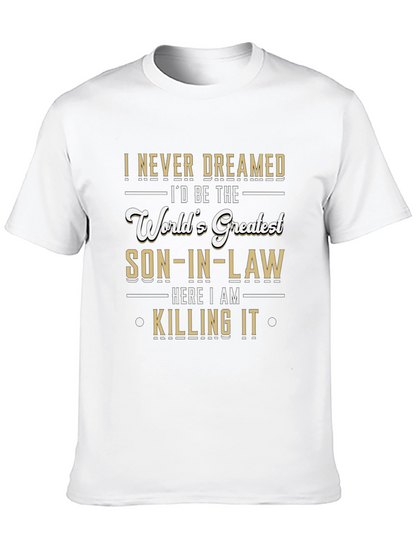 Worlds Greatest Son-in-Law Novelty Graphic T-Shirt