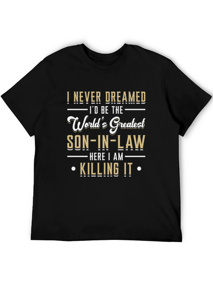 Worlds Greatest Son-in-Law Novelty Graphic T-Shirt