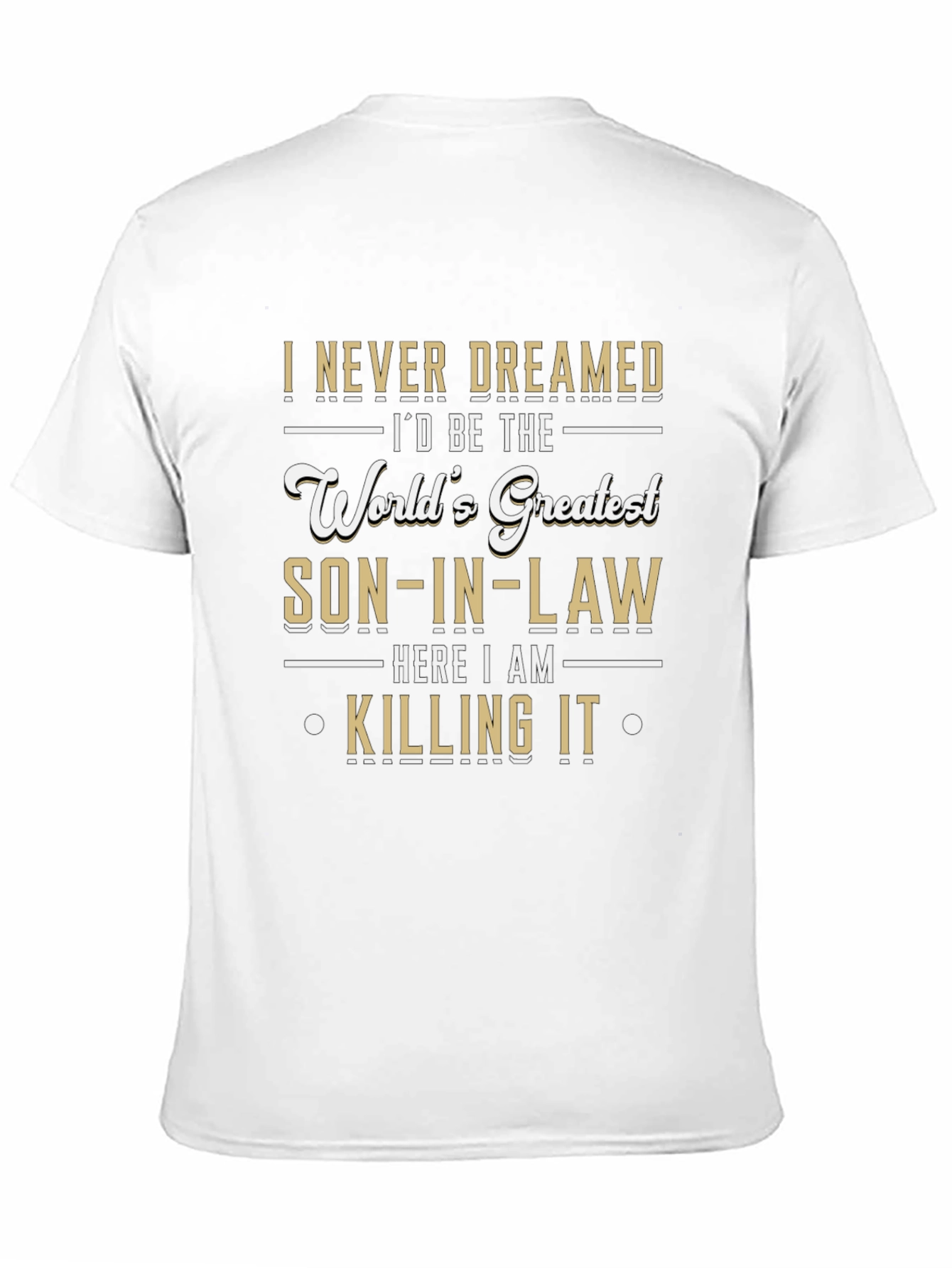 Worlds Greatest Son-in-Law Novelty Graphic T-Shirt
