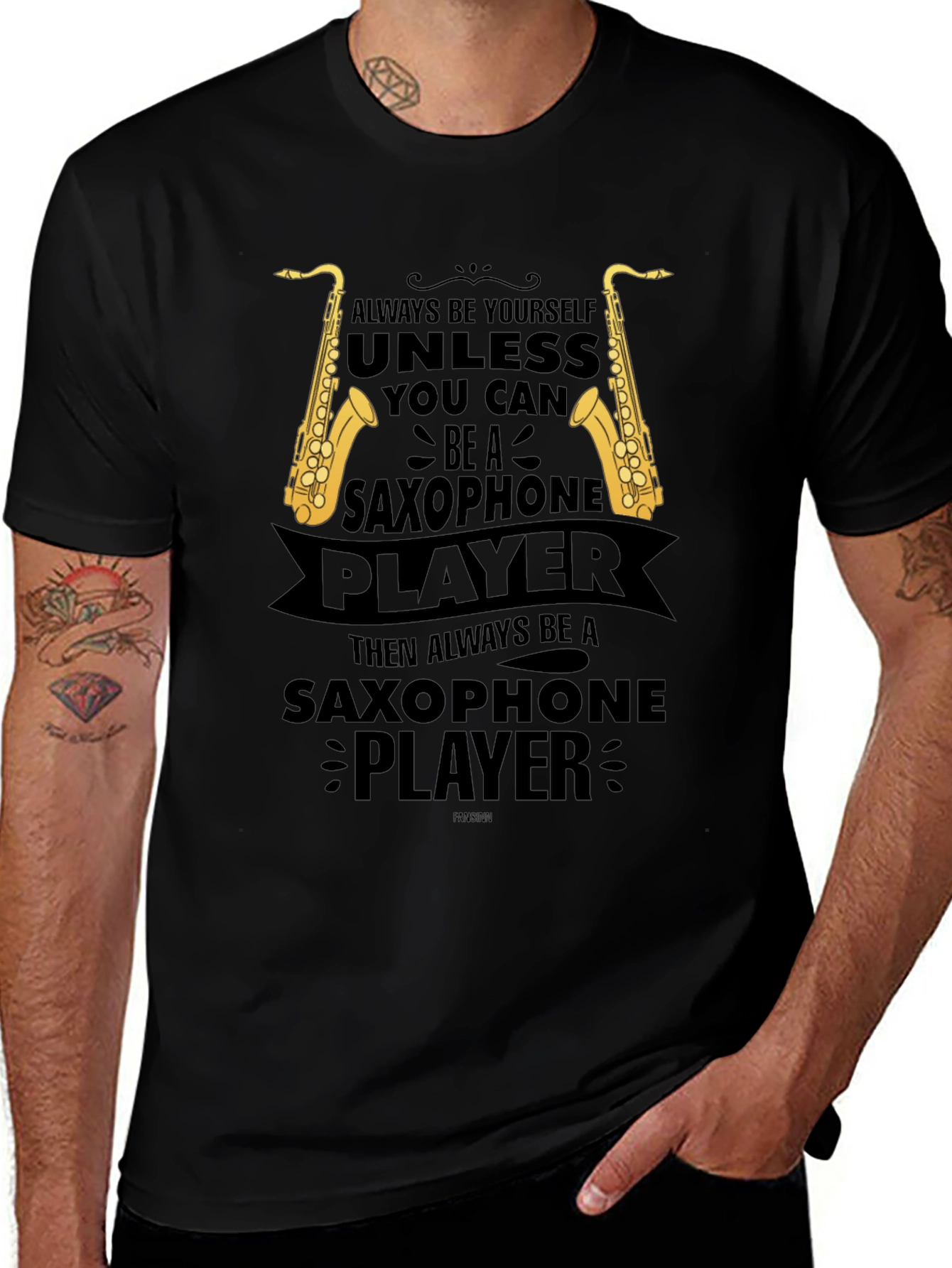 Saxophone Player Graphic T-Shirt - Always Be Yourself