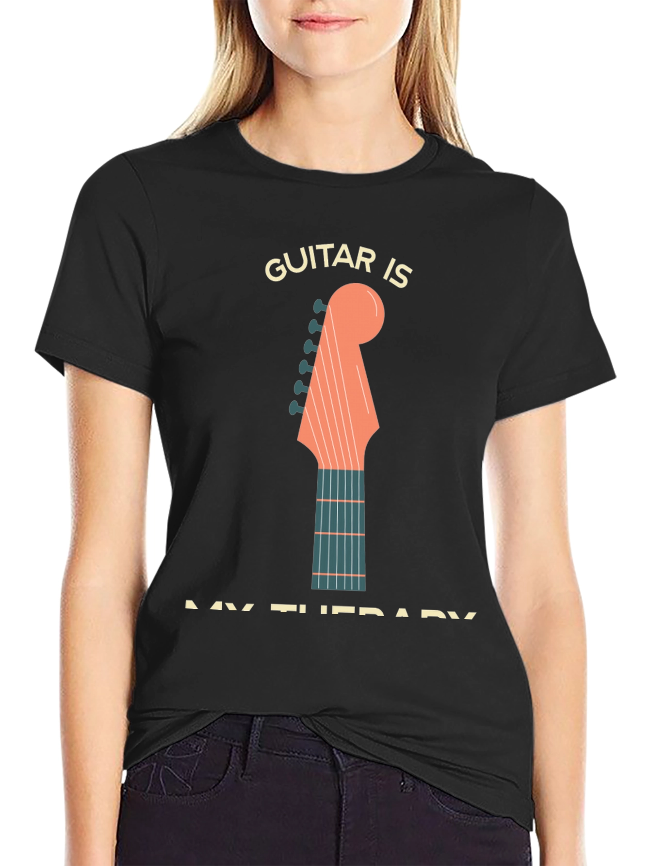 Guitar Is My Therapy T-Shirt - Musician Apparel
