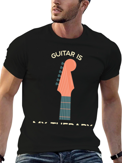 Guitar Is My Therapy T-Shirt - Musician Apparel