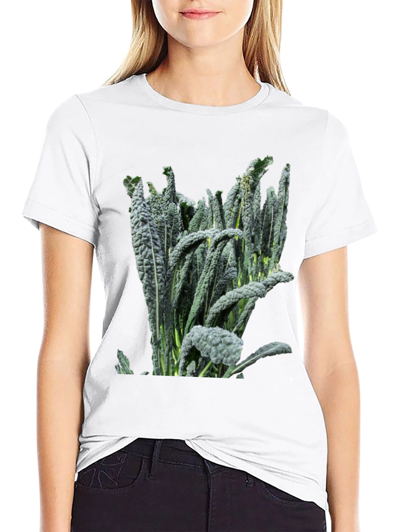 Kale Graphic Black T-Shirt