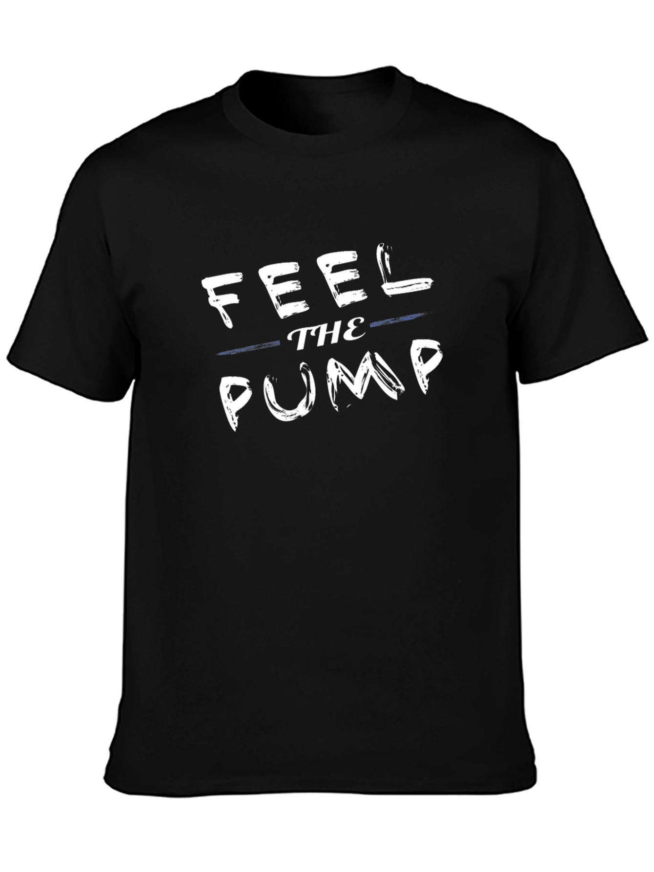 Feel the Pump Black Graphic T-Shirt