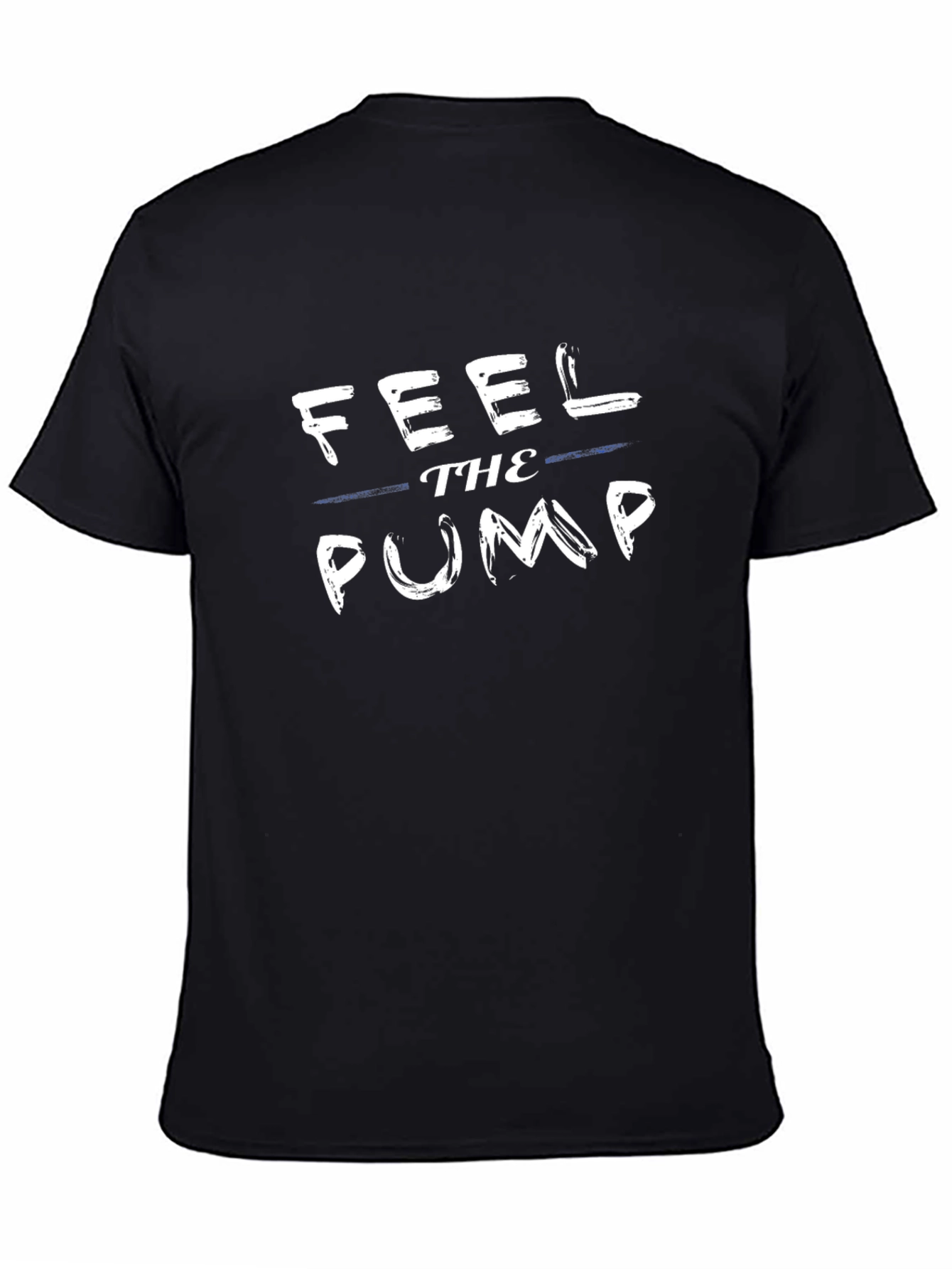 Feel the Pump Black Graphic T-Shirt