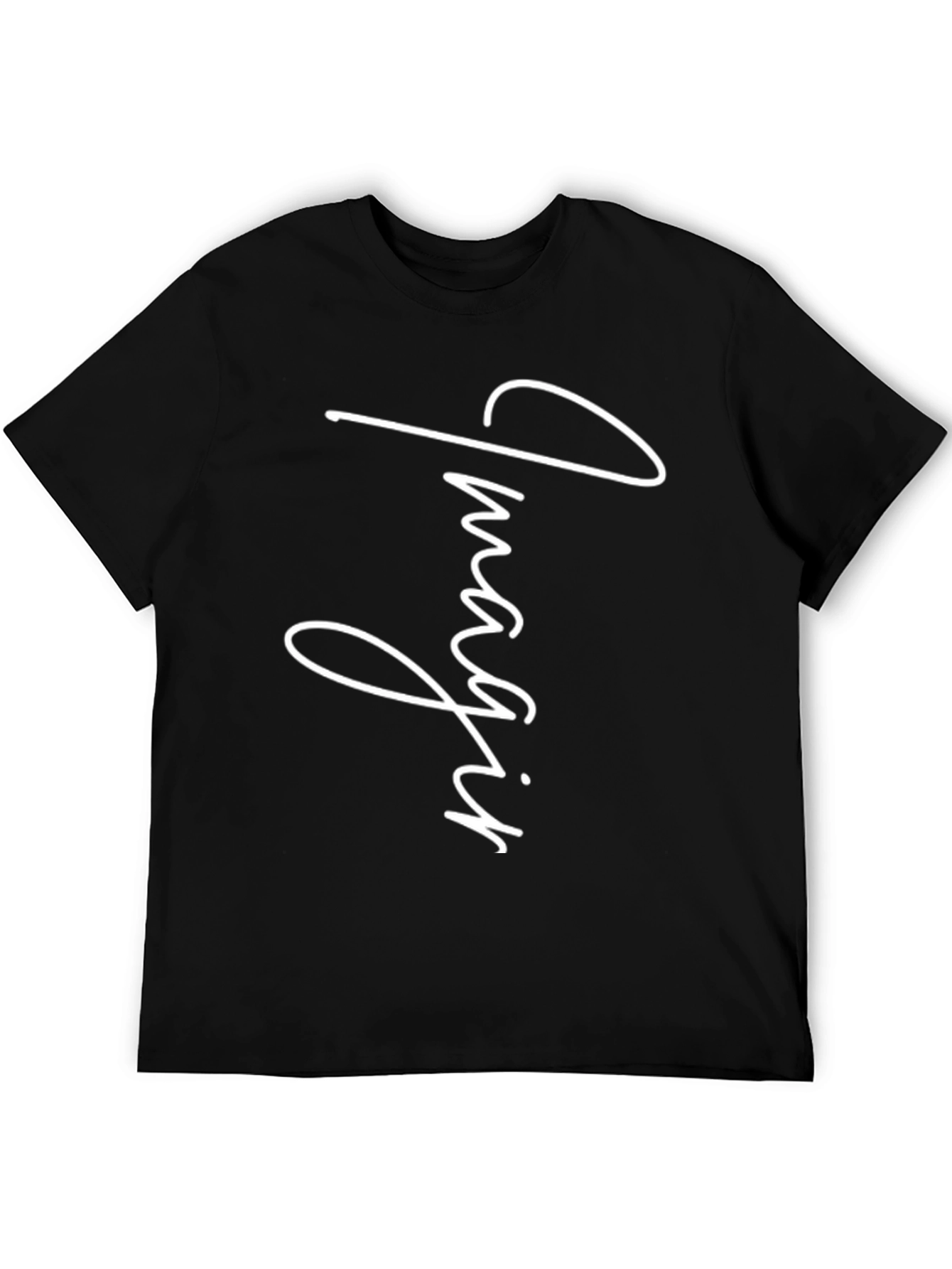 Imagine Graphic Print Black T-Shirt