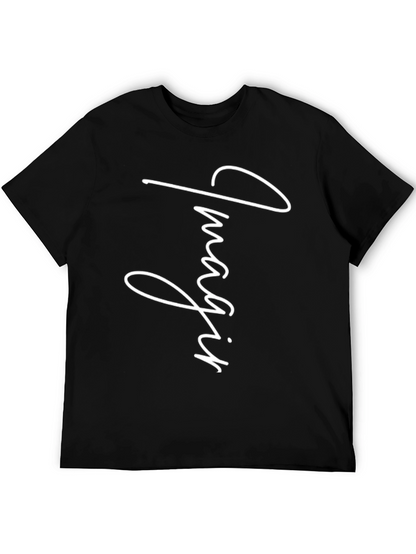 Imagine Graphic Print Black T-Shirt