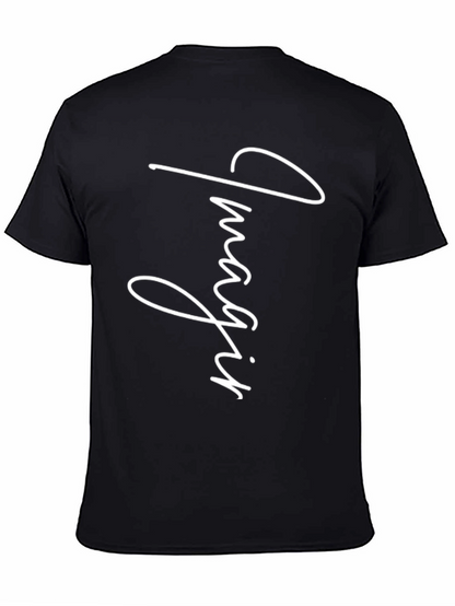 Imagine Graphic Print Black T-Shirt