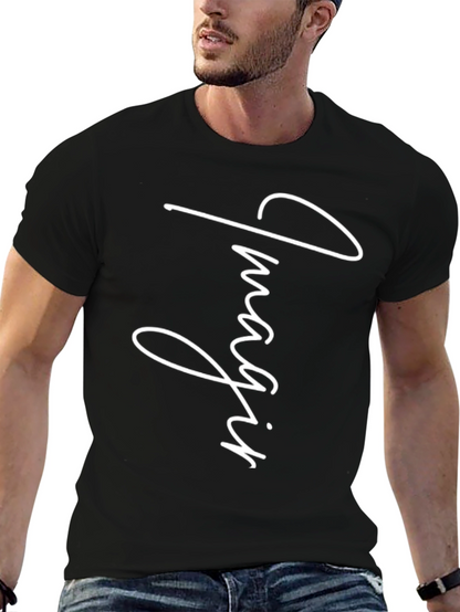 Imagine Graphic Print Black T-Shirt