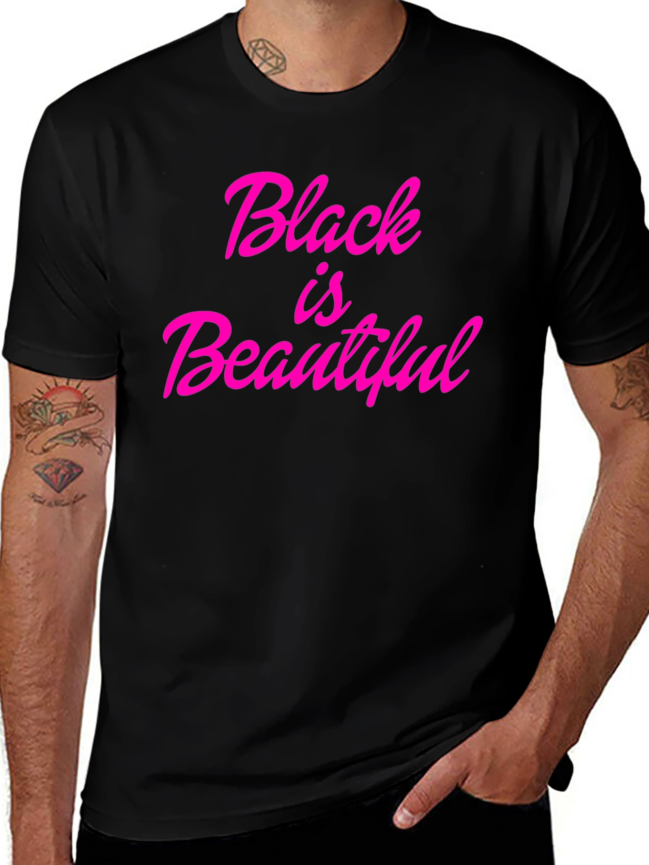 Black is Beautiful Graphic Tee - Stylish Empowerment T-Shirt