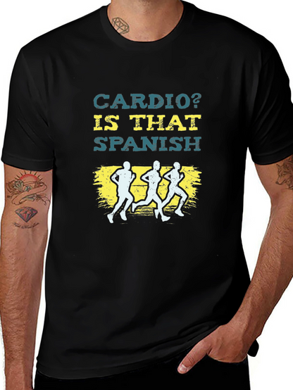Cardio? Is That Spanish Funny Running T-Shirt